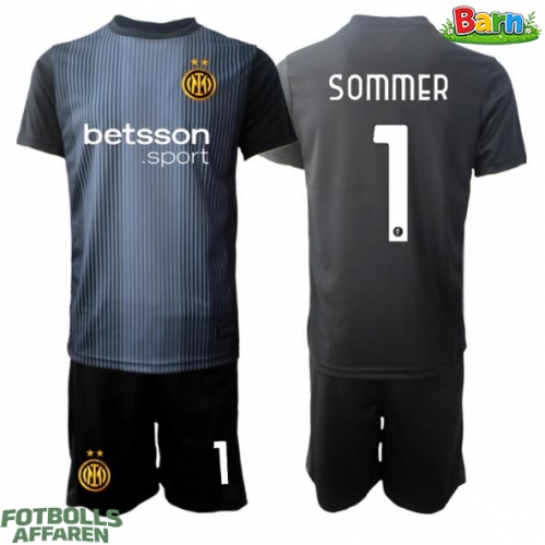 Inter Milan Yann Sommer #1 Målvakt Hemmaställ Barn 2025-26 Kortärmad (+ Korta byxor)